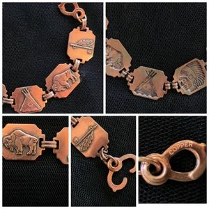 SOLD! Native American Trading Post Copper Bracelet